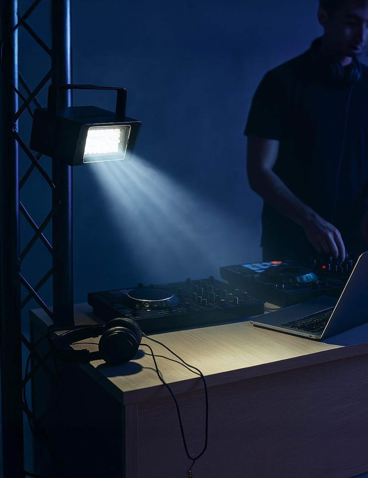 Mise en situation du projecteur lumière Flash stroboscopique