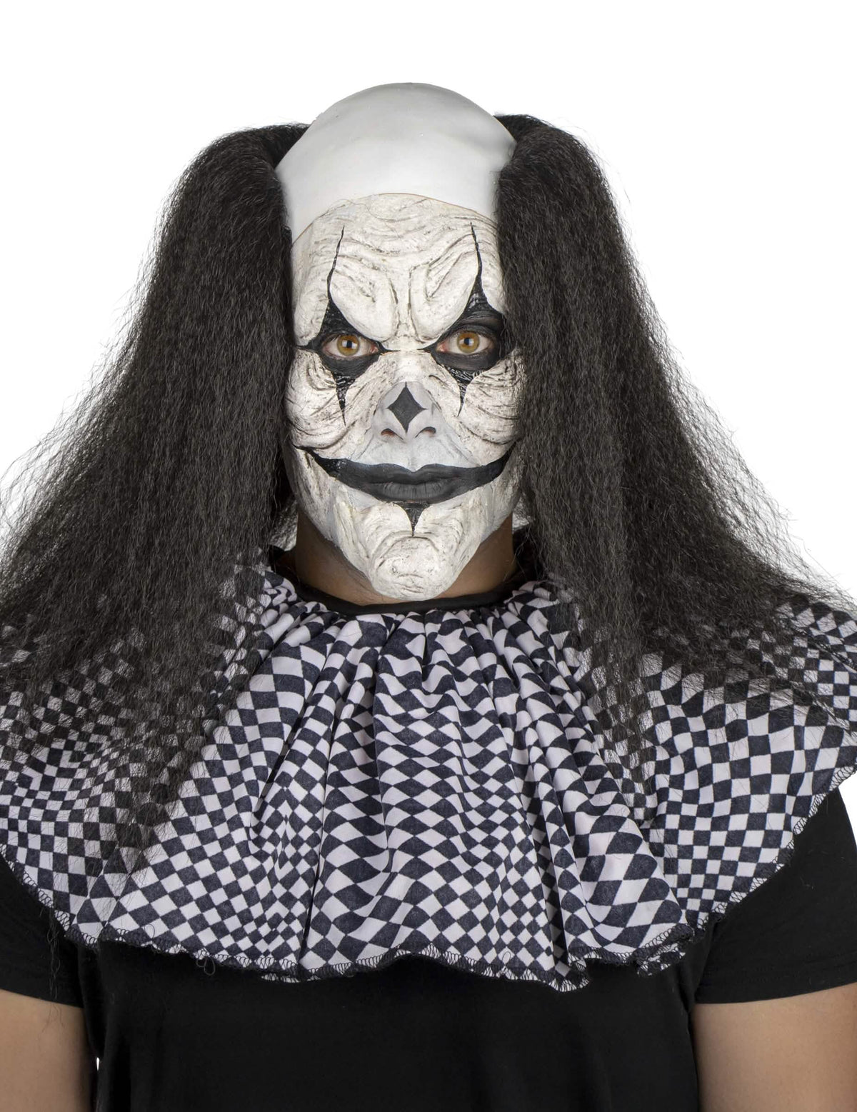 Prothese für Schminke eines Clowns für Erwachsene in Black and White