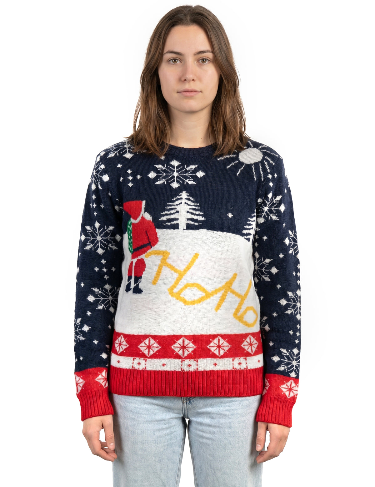 Weihnachtspullover mit erwachsenem Weihnachtsmann