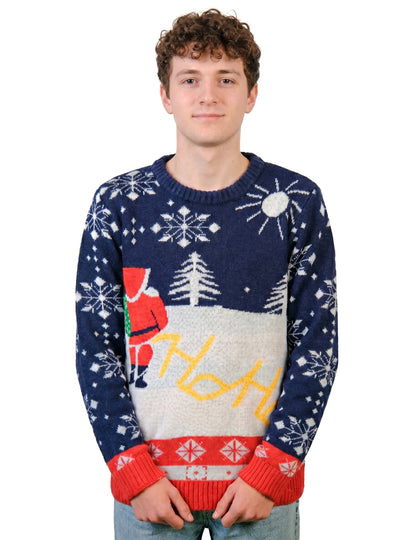 Weihnachtspullover mit erwachsenem Weihnachtsmann