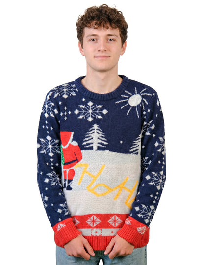Weihnachtspullover mit erwachsenem Weihnachtsmann