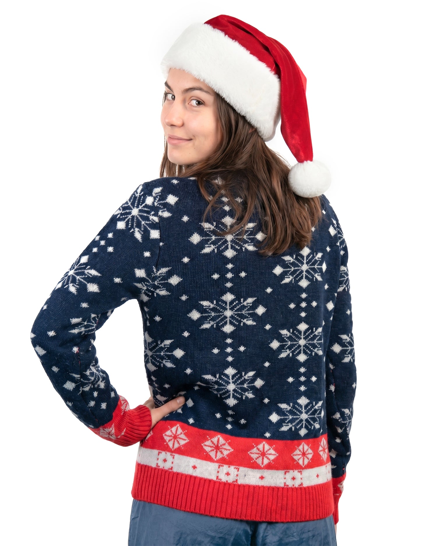 Weihnachtspullover mit erwachsenem Weihnachtsmann