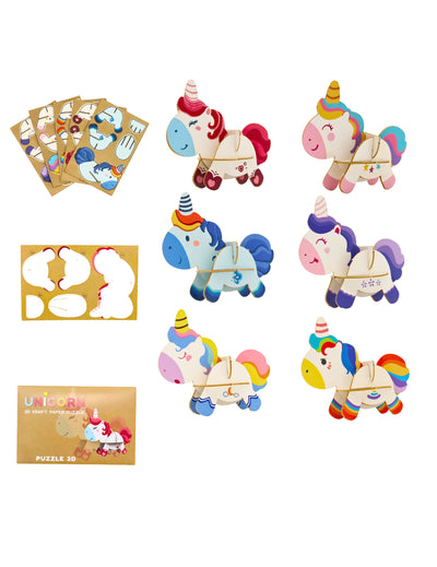 3D Einhorn Puzzle 12 x 8 cm