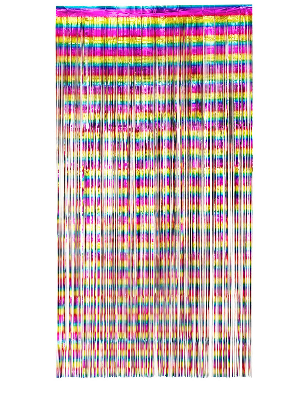 Glitzernder Bunt Regenbogenvorhang, irisierend