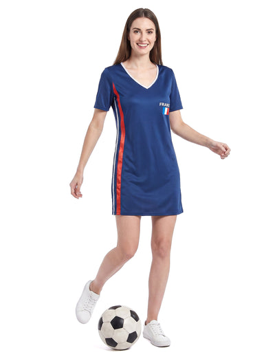Frankreich-Fankleid für Damen