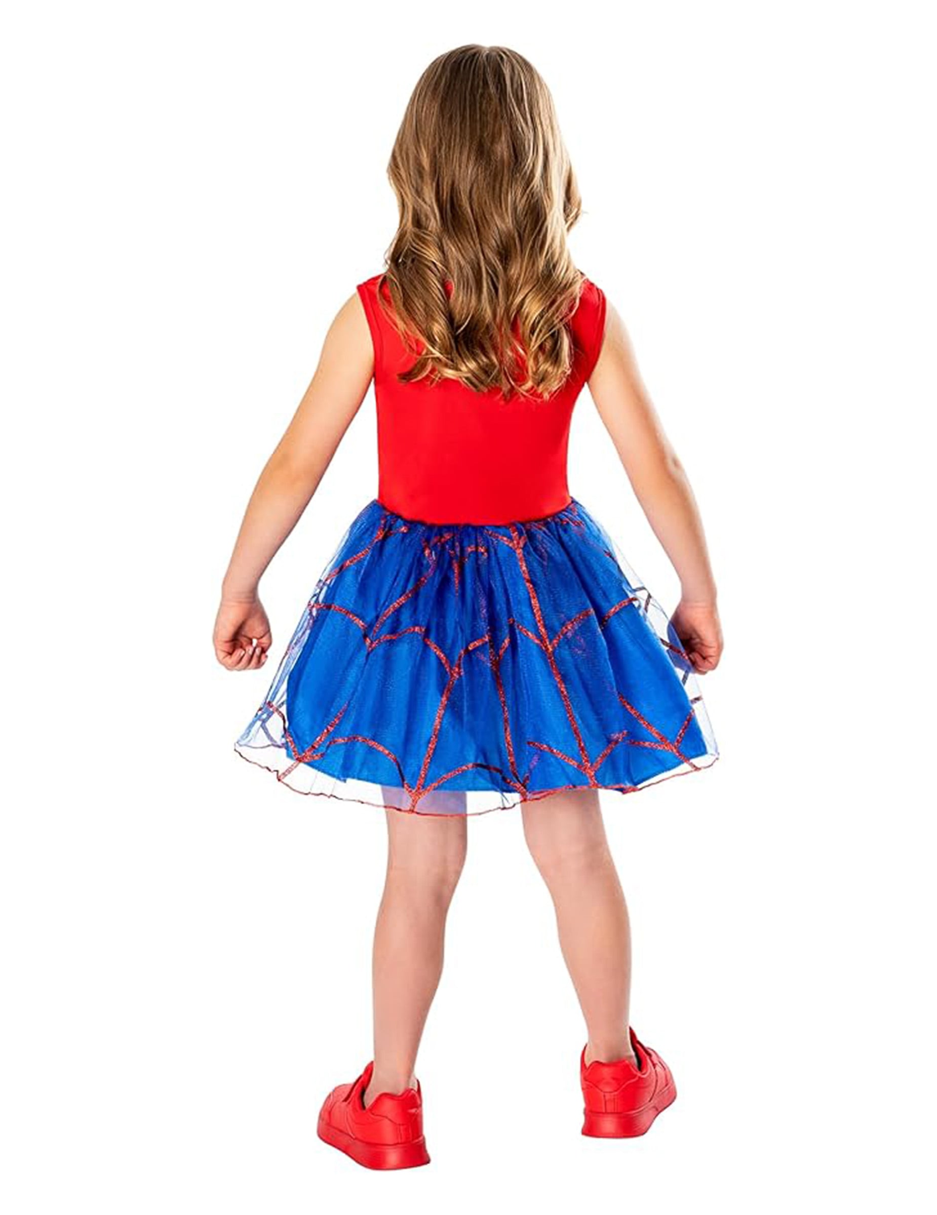 Vue de dos de la robe tutu Spider-man