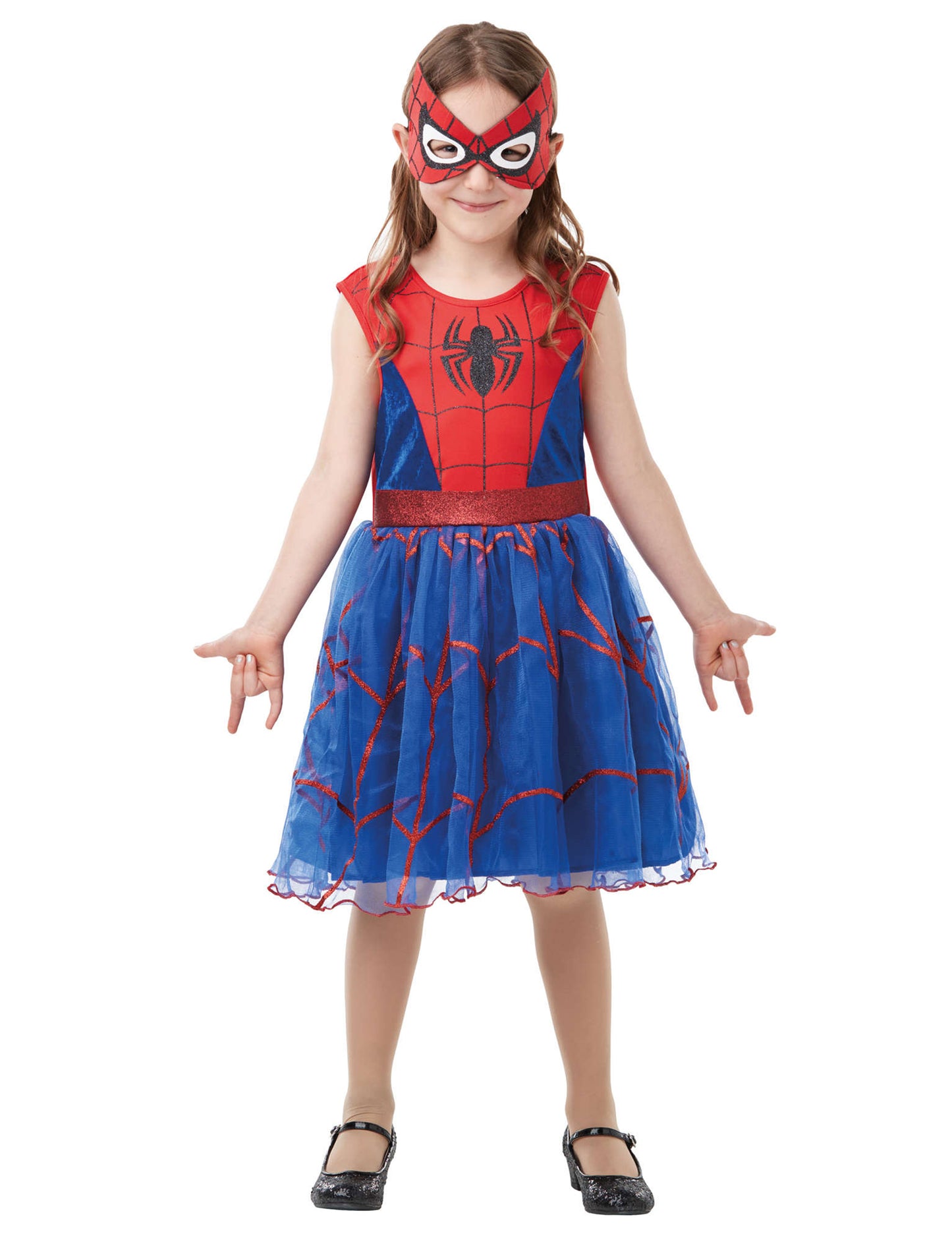 Robe tutu Spider-man pour fille rouge et bleu avec masque