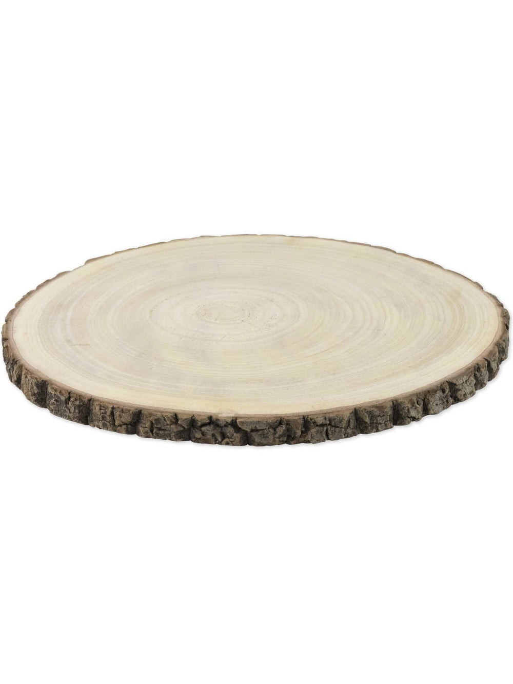 Holzscheibe aus Naturholz zur Dekoration mit Rindenrand