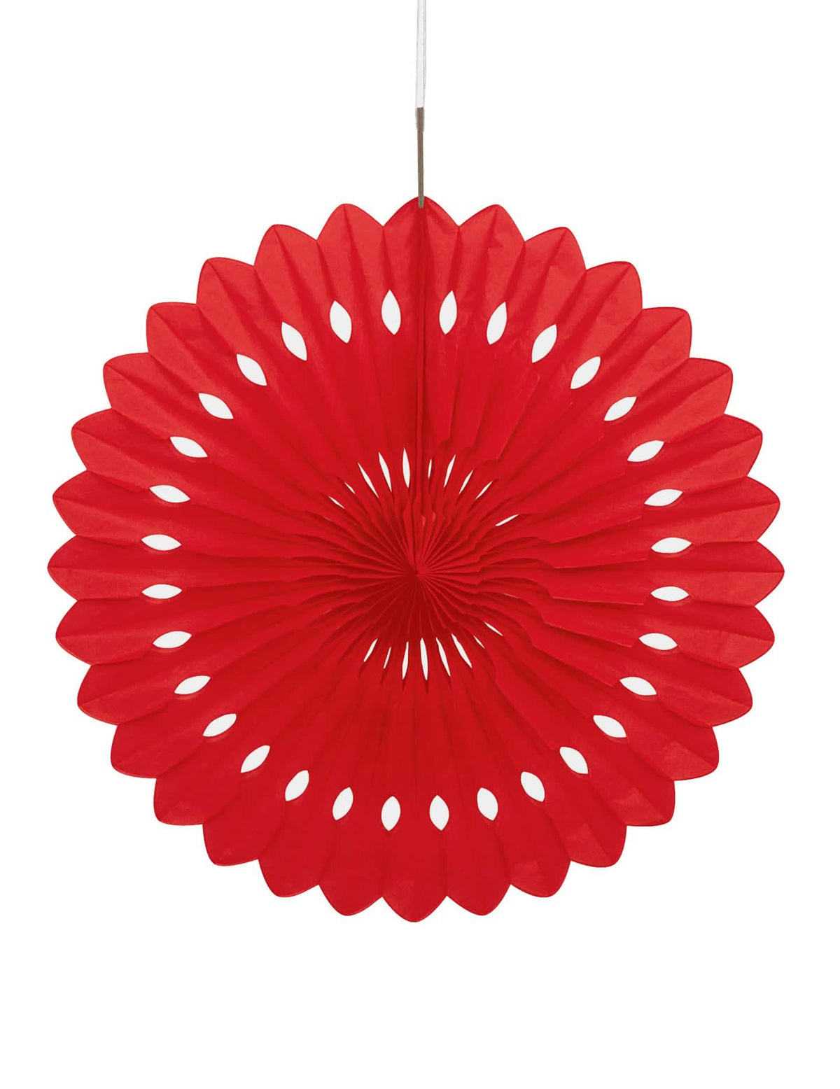 Hängende rote durchbrochene Rosette