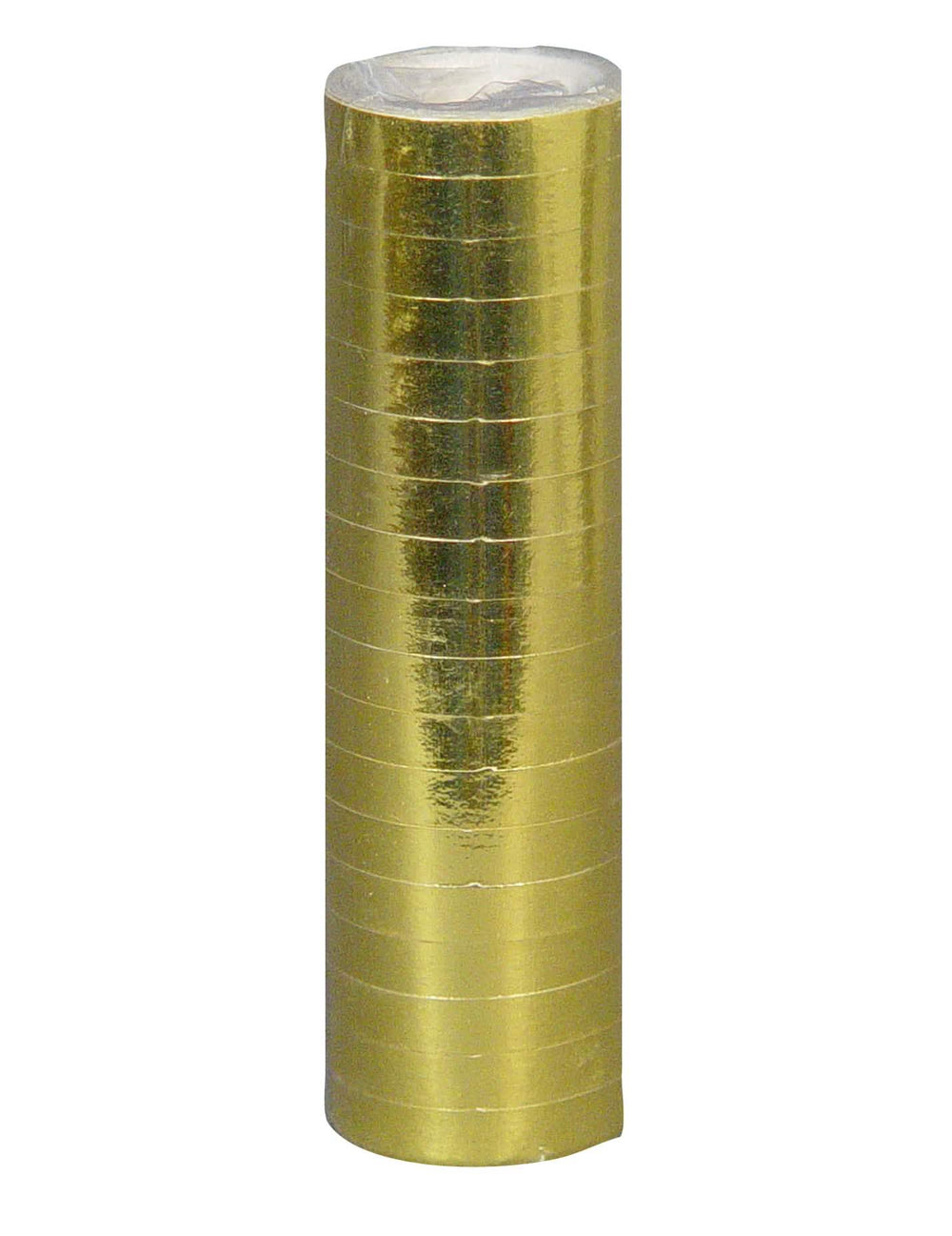 Rouleau de serpentins or pour fête or métallisé