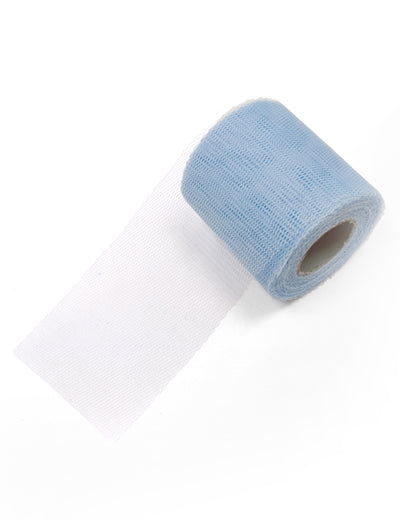 Rouleau de tulle pour décoration bleu ciel