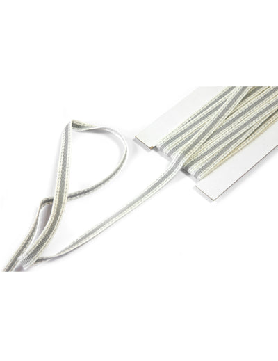 Ruban épais en toile pour déco champêtre gris