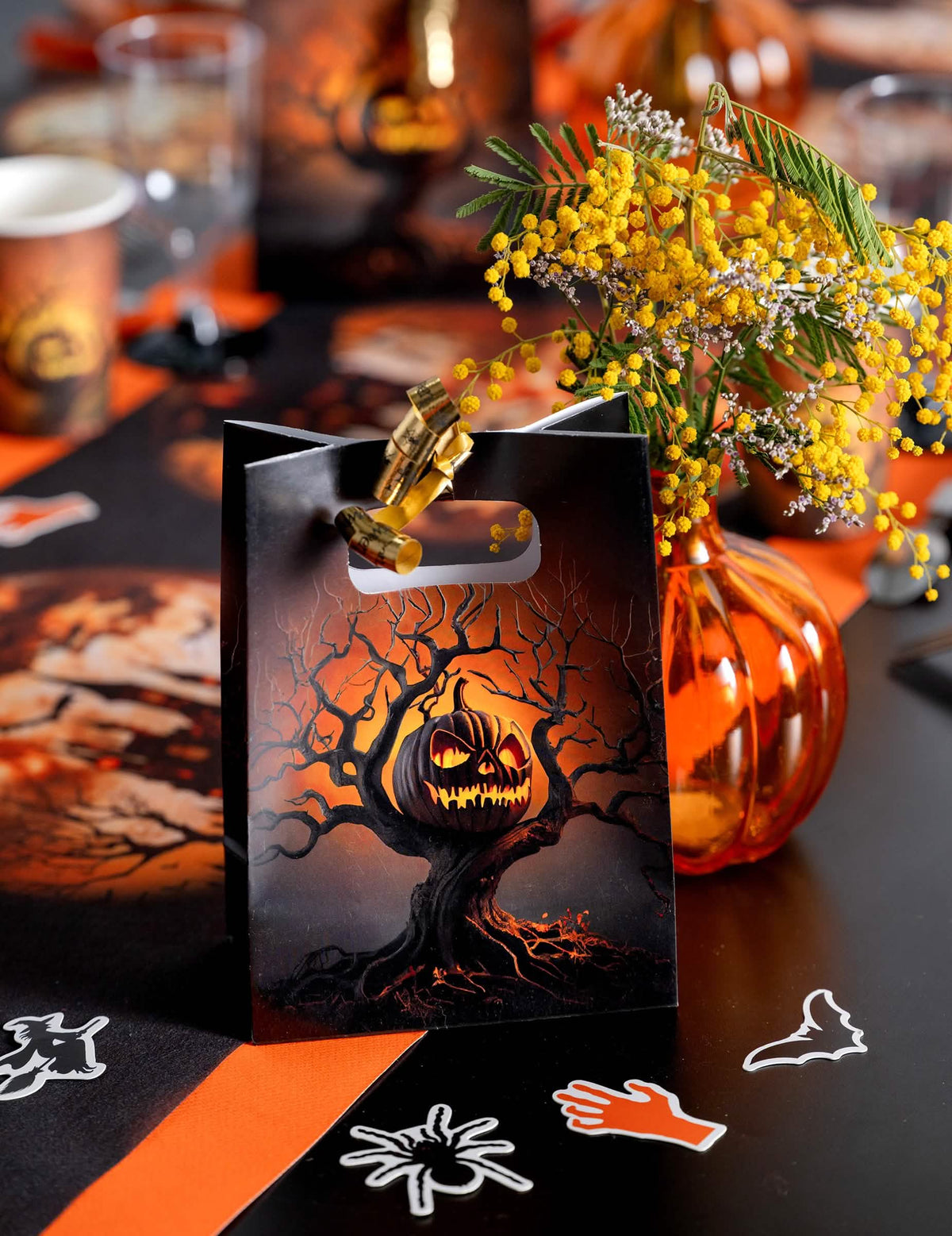 Halloween Dekoband in Gold-Optik 10 mm x 25 m