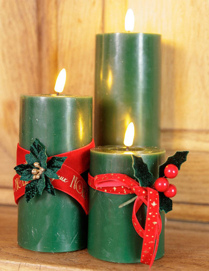 Frohe Weihnachten Samtband, rot & gold, 2,5 cm x 3 m