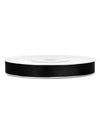 Schwarzes Deko-Satinband 25 m x 6mm