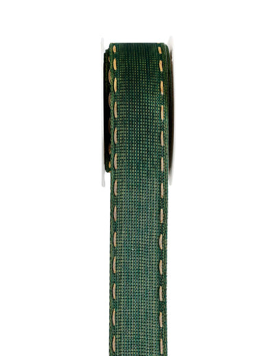 Geschenkband in Tannengrün 2,5 cm x 3 m