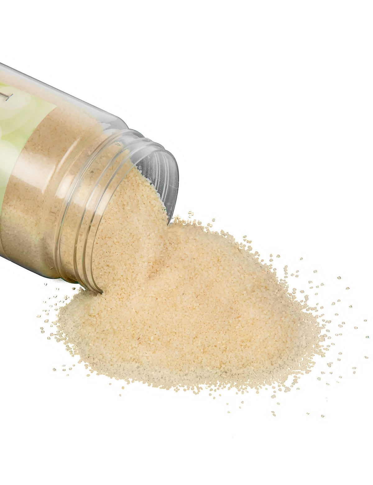 Gros plan sur la texture du sable de couleur naturelle blanc ivoire