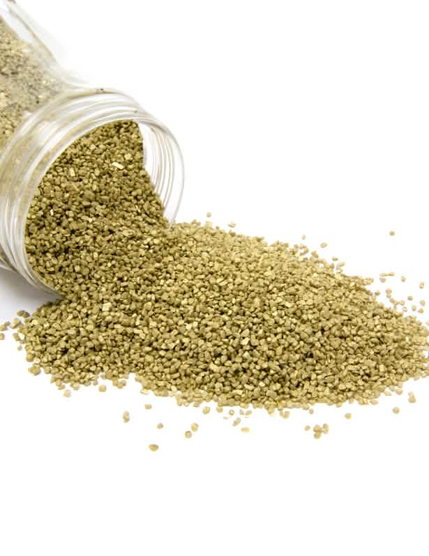Metallischer Sand für Tischdeko Gold