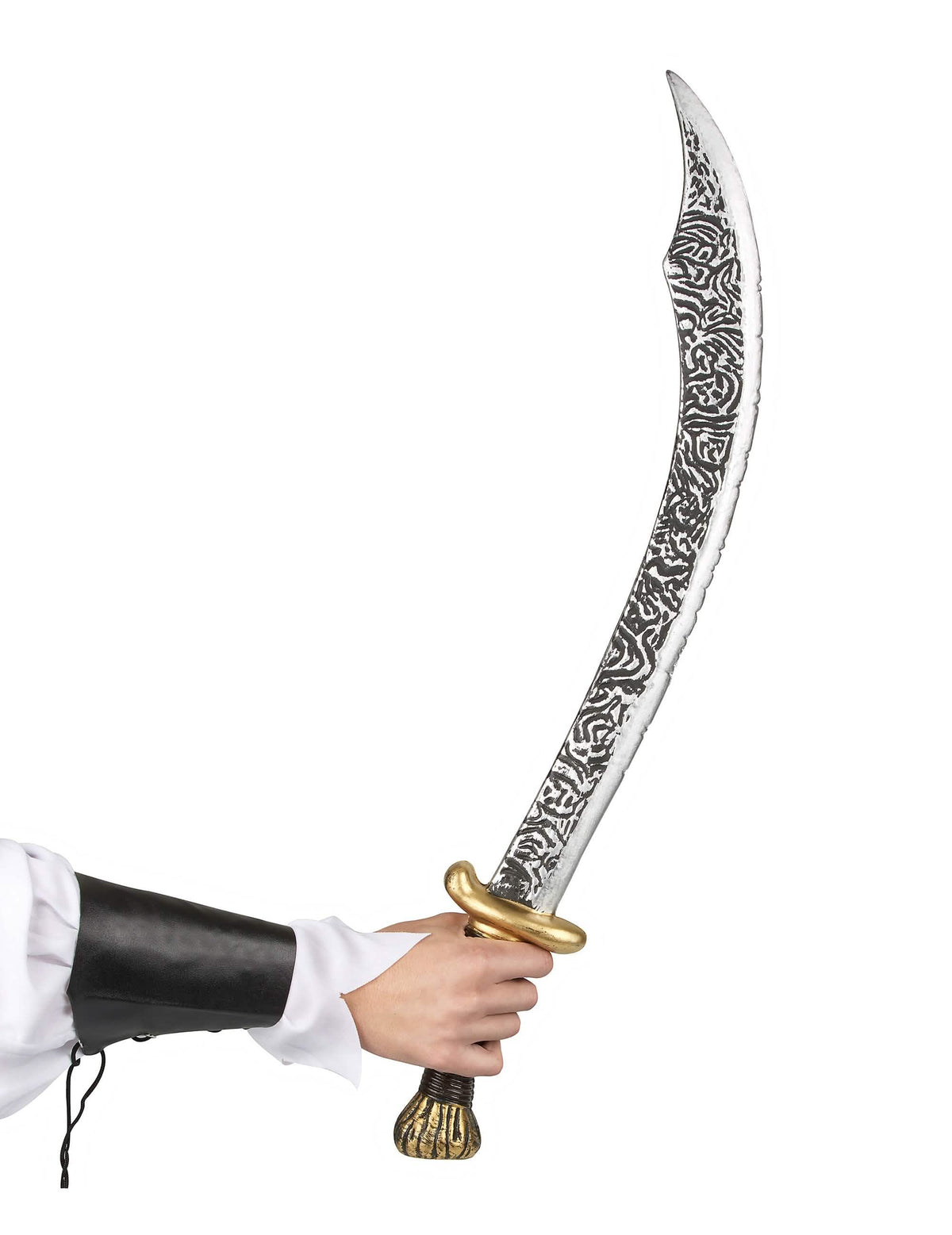 Detail der gebogenen Klinge des arabischen Prinzen-Säbels