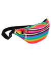 Sac banane arc-en-ciel pour adulte multicolore brillant