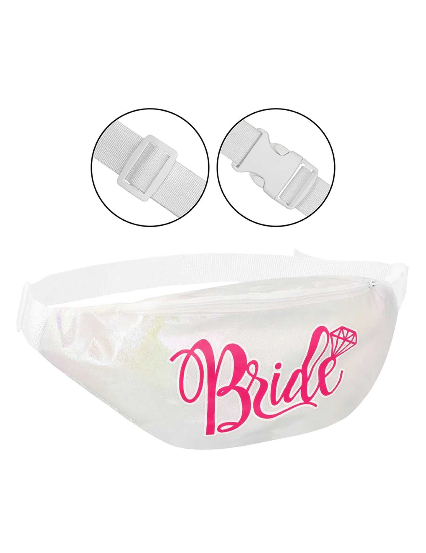 Weiße Bride-Bauchtasche für Erwachsene