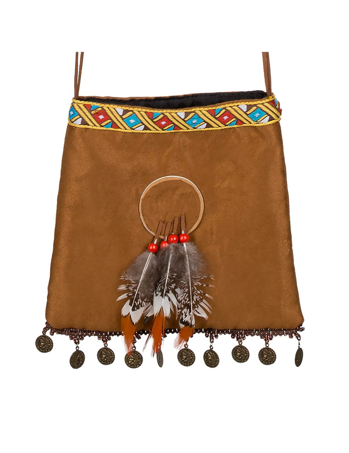 Vorderansicht der indischen Traumfänger-Tasche