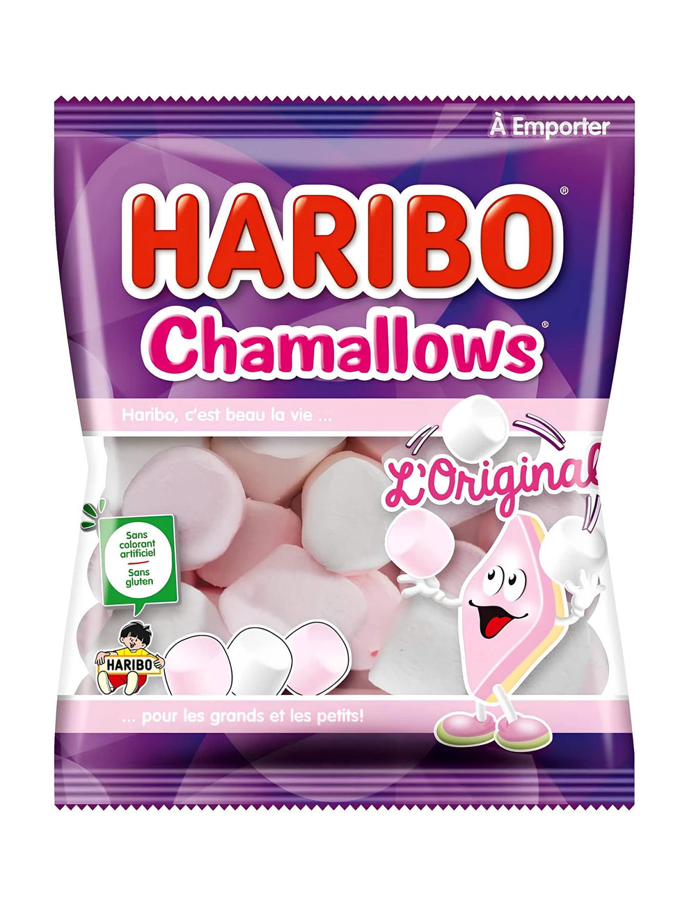 Haribo Chamallows Süßigkeitenbeutel für alle Rosa, Pink und Weiß