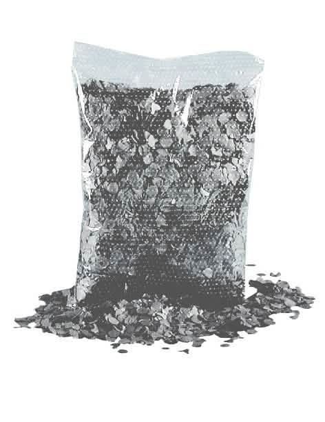 Beutel mit dunkelgrauem Konfetti 200g