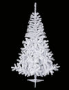 Sapin artificiel enneigé blanc réaliste sur pied