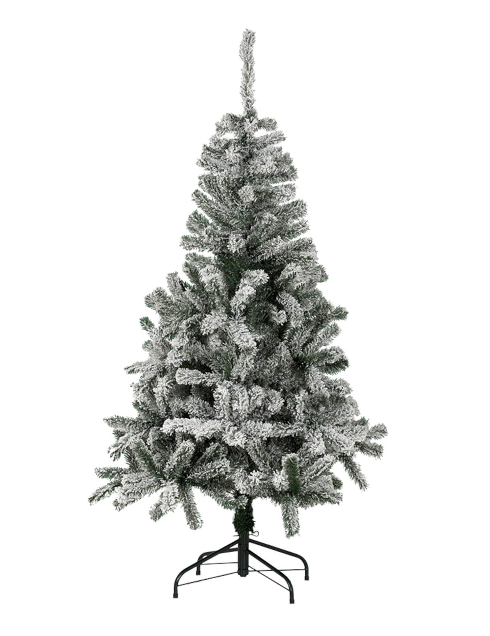 Sapin artificiel luxe effet enneigé vert et blanc réaliste et stable