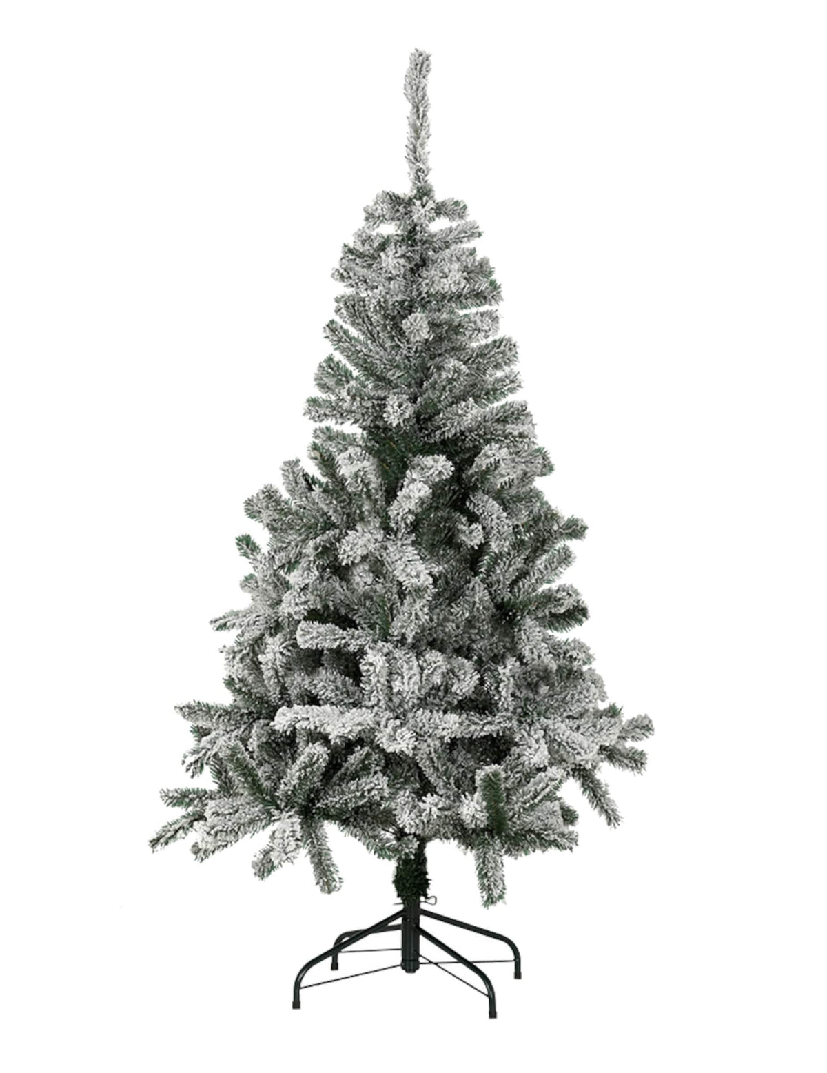 Sapin artificiel luxe effet enneigé vert et blanc réaliste et stable