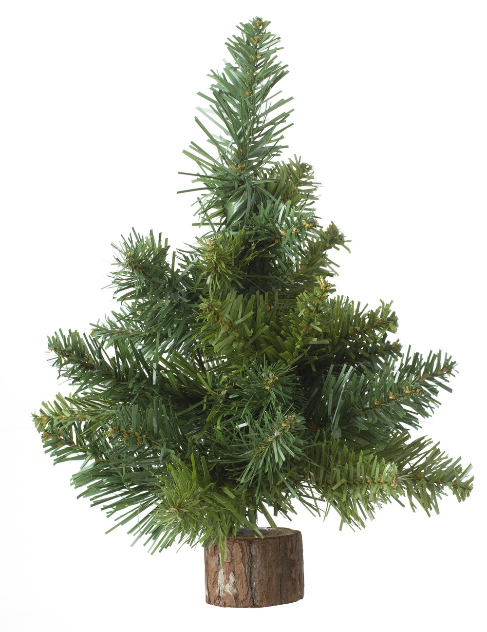 Sapin de table décoratif naturel pour décoration vert sur rondin