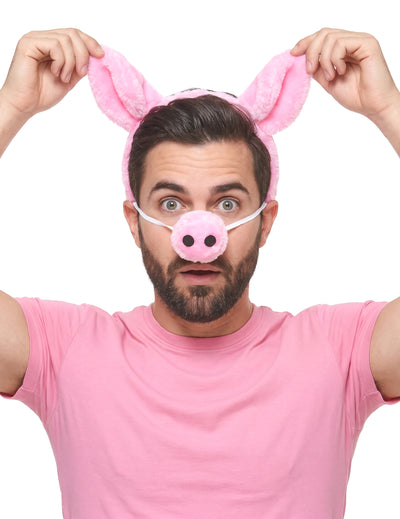 Schwein-Haarreif und Nase für Erwachsene