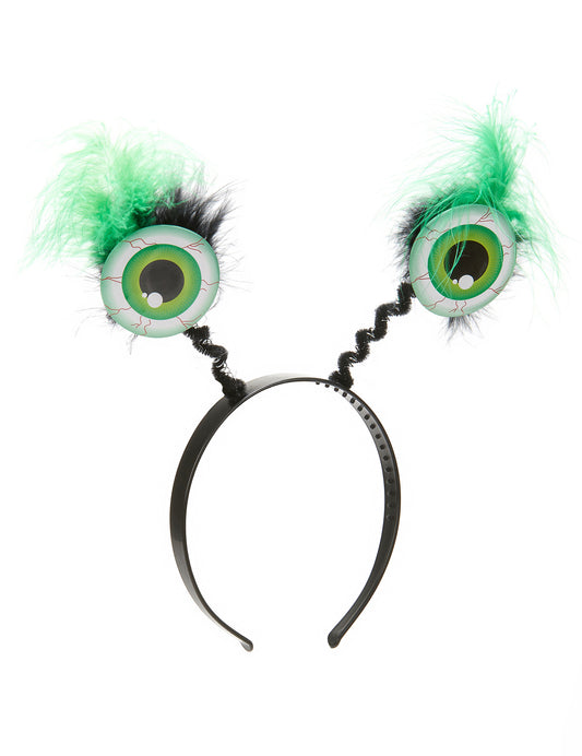 Monsteraugen Haarreif grün
