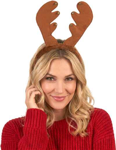 Rentier Haarreif Weihnachten braun