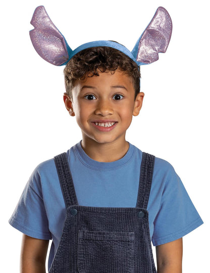 Serre-tête Stitch pour enfant bleu et violet pailleté