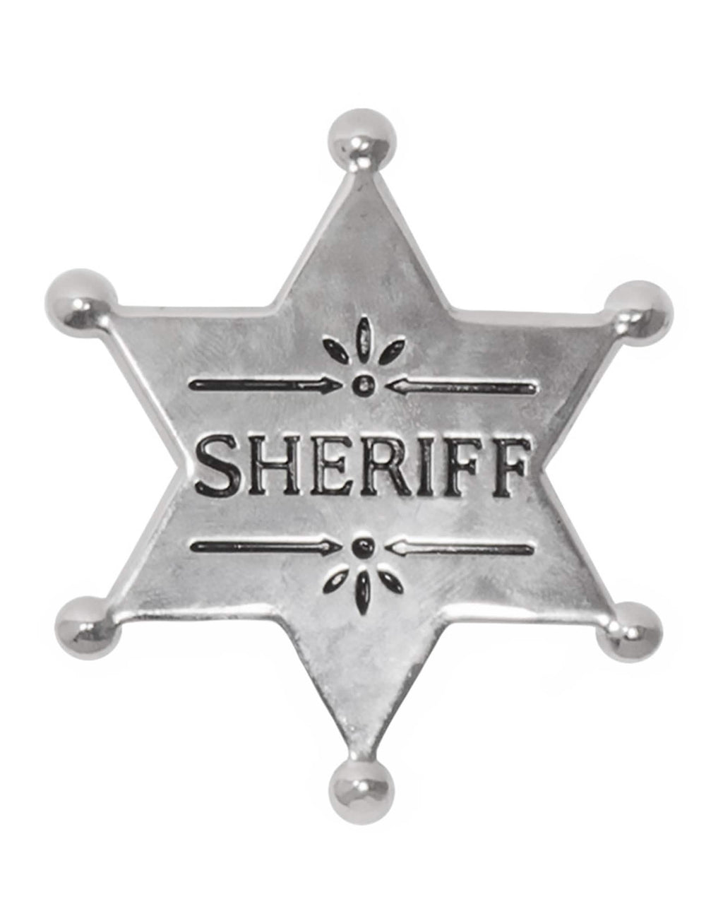Étoile de shérif argentée du set d'accessoires de cowboy