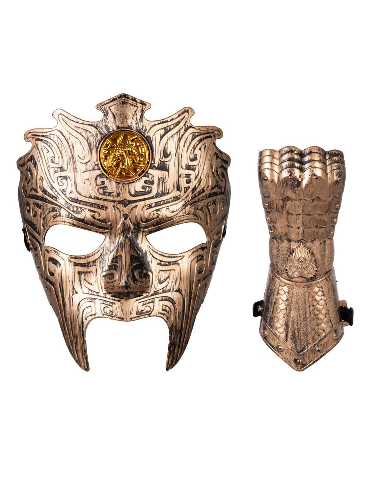 Set de guerrier antique Gant et masque enfant