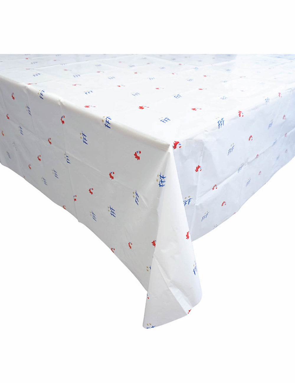 Détail de la nappe du set décoration de table supporter France