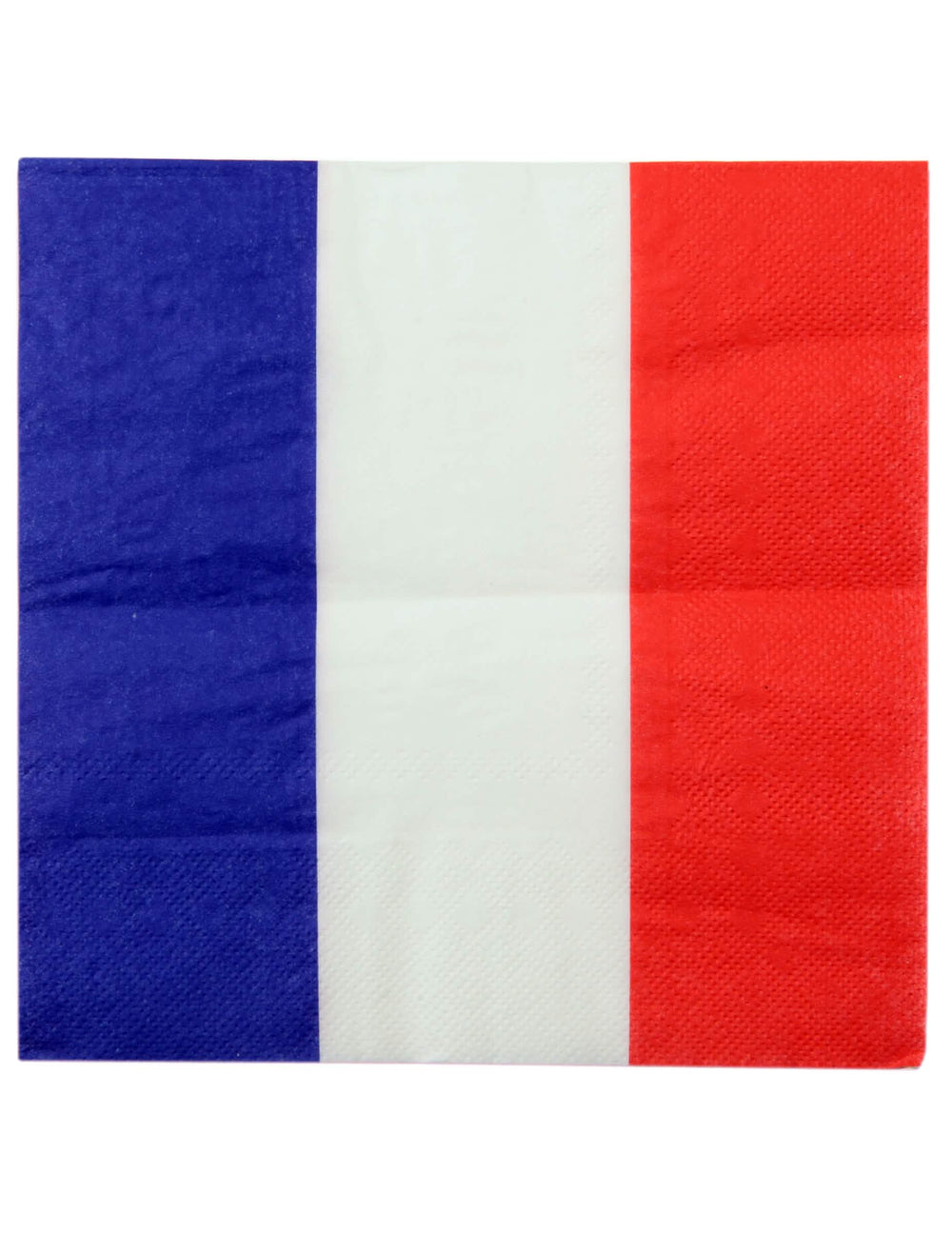 Serviette en papier tricolore du set décoration de table supporter France