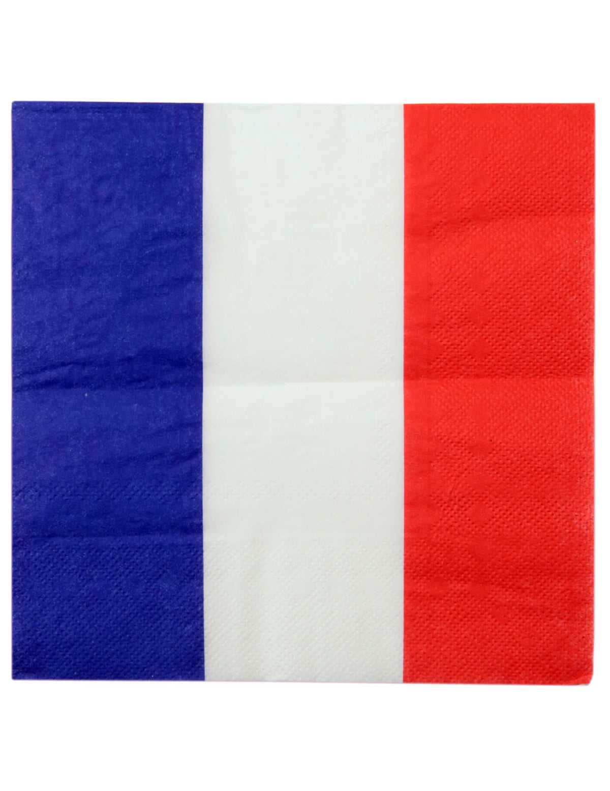Serviette en papier tricolore du set décoration de table supporter France