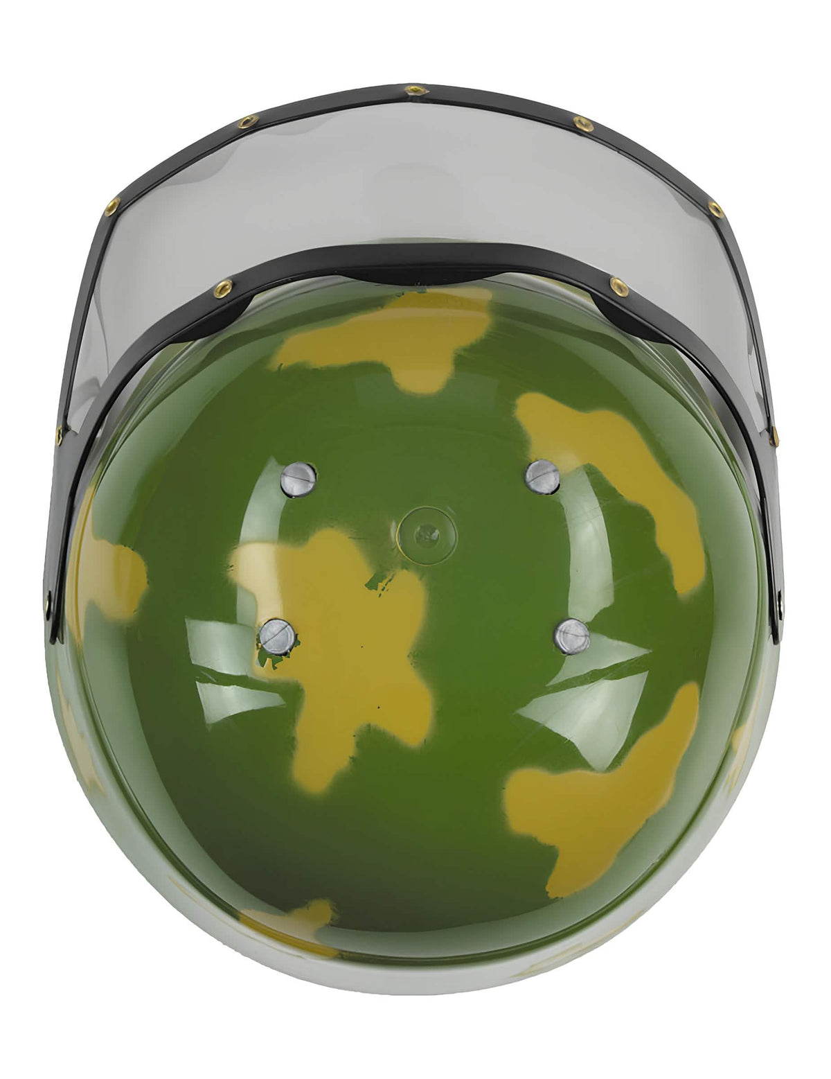 Vue de dessus du casque du set militaire pour enfant