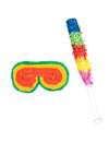 Piñata-Schläger und Masken-Set