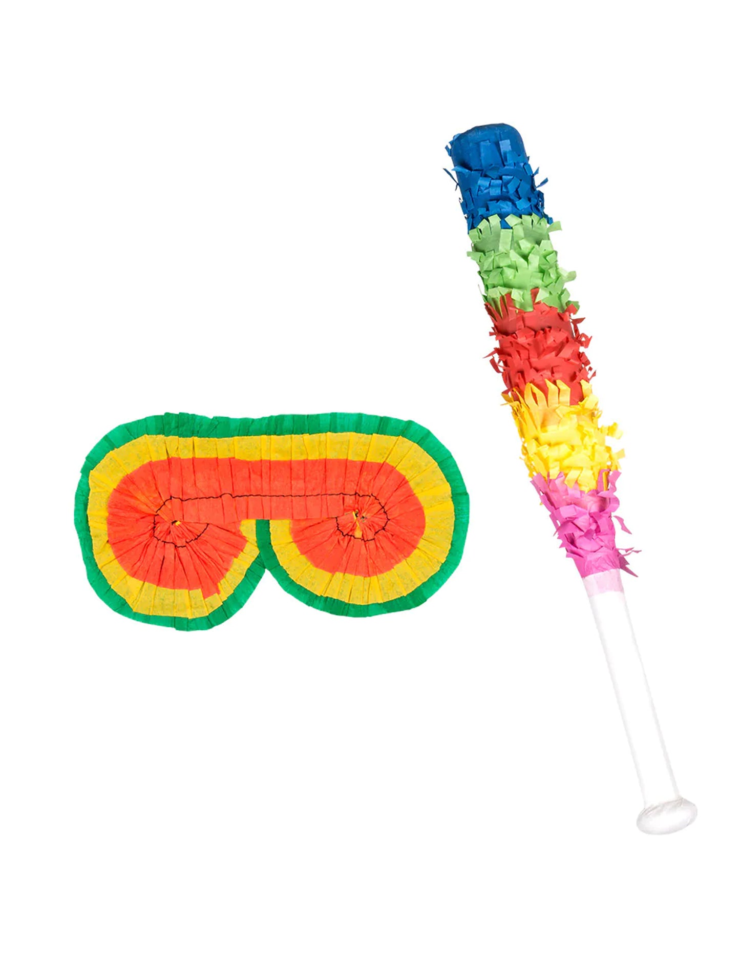 Piñata-Schläger und Masken-Set