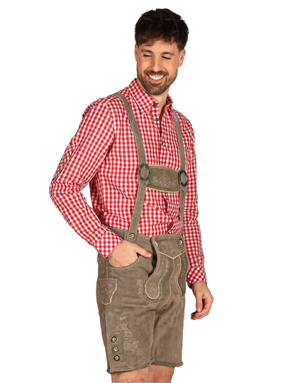 Traditionelle bayerische Trachten-Shorts Grau für Herren - Premium