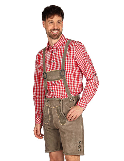 Traditionelle bayerische Trachten-Shorts Grau für Herren - Premium