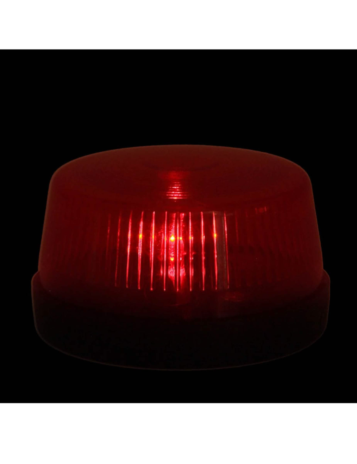 Roter Lichteffekt beim Betrieb der Licht- und Sirenen-Sirene für die Feier