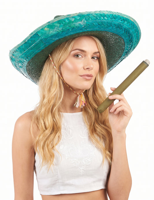 Grüner mexikanischer Sombrero für Erwachsene