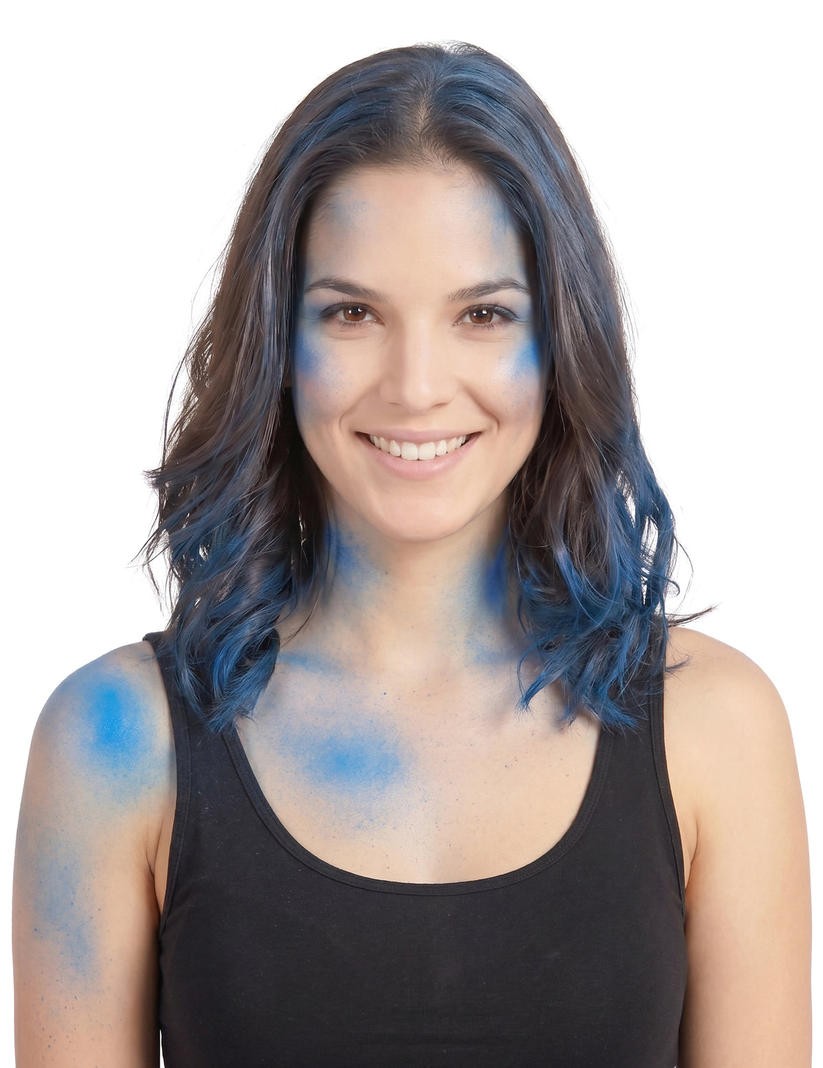 Blaues Körperglitzerspray 75 ml