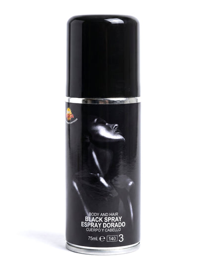 Schwarzes Glitzerspray 75 ml
